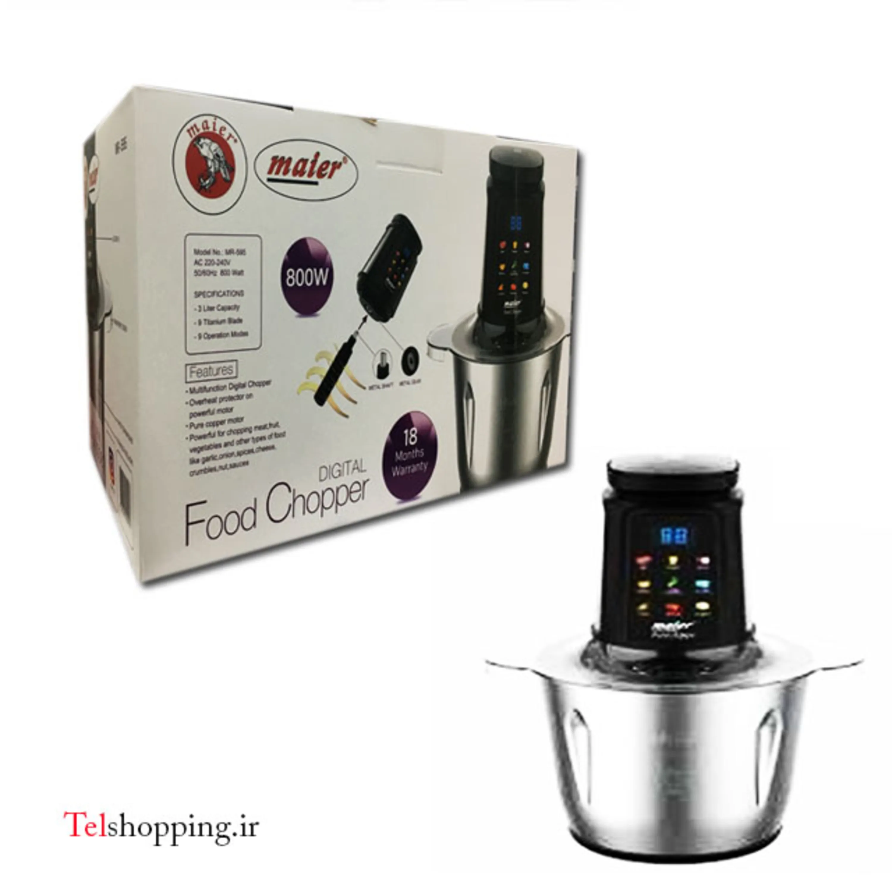 خردکن 9 تیغه تیتانیومی مایر اصلی مدل 595B